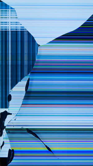 Iphone Cracked Rainbow Screen Prank Wallpaper