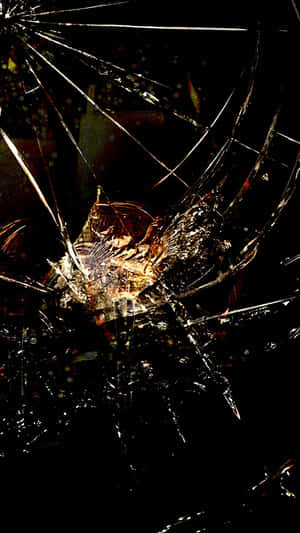 Iphone Cracked Screen And Scratched Prank Wallpaper