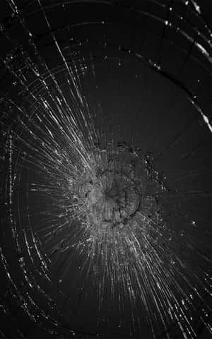 Iphone Cracked Screen Beaten Up Joke Wallpaper