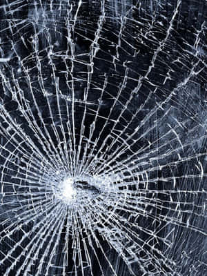 Iphone Cracked Screen Illusive For Tricking Wallpaper