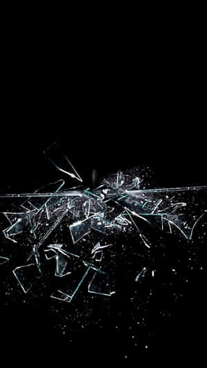 Iphone Cracked Shattered Screen Tricking People Wallpaper