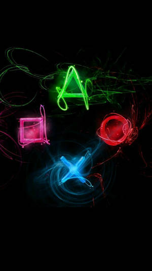 Iphone Gaming Controller Colorful Buttons Wallpaper