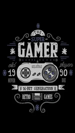 Iphone Gaming Vintage Controller Wallpaper