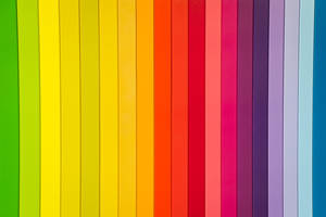 Iphone Home Screen Rainbow Panels Wallpaper