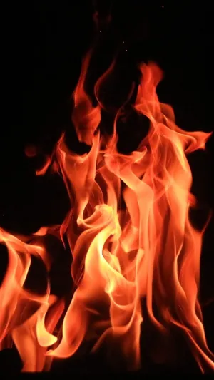 Iphone Red Fire Wallpaper