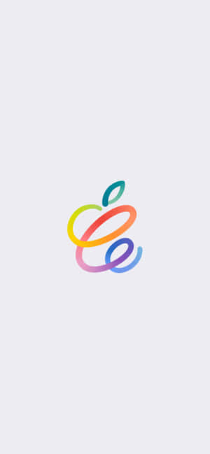 Iphone White Rainbow Apple Logo Wallpaper