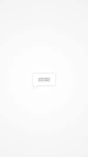Iphone White Space Wallpaper
