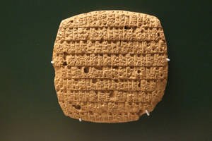 Iraq Cuneiform On Clay Tablet Wallpaper