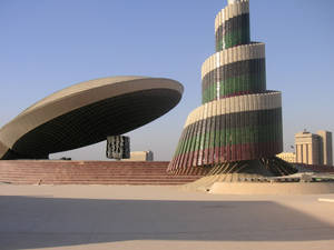 Iraq Dome And Spiral Tower Wallpaper