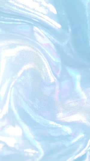 Iridescent Fabric Aesthetic Light Blue Wallpaper