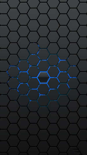 Iron Blue Hexagon Original Iphone 5s Wallpaper