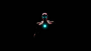 Iron Man Logo In The Dark Wallpaper