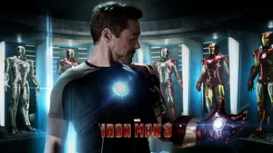 Iron Man Mark Xlii Flying Towards The Camera Wallpaper
