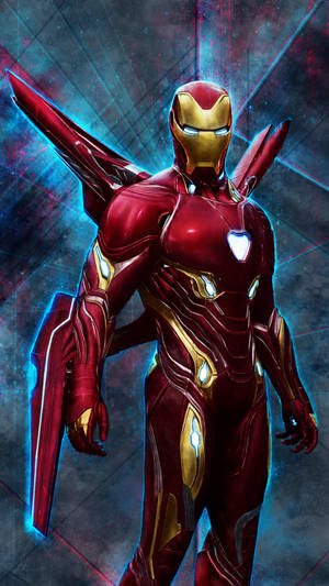 Iron Man Soaring High - Mobile Wallpaper Wallpaper