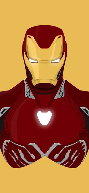 Iron Man Yellow Iphone X Wallpaper