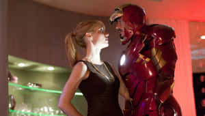 Iron Man2 Intense Conversation Wallpaper