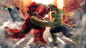Iron Manvs Hulk Epic Battle Wallpaper