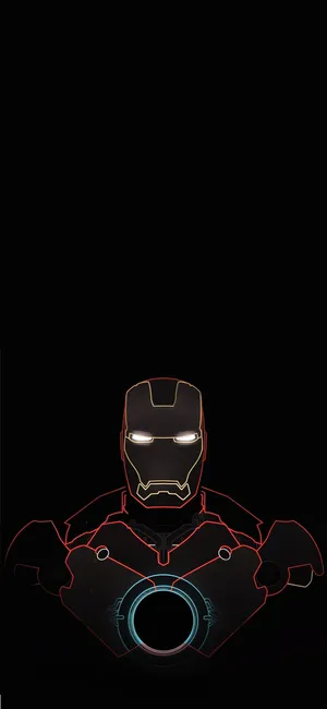 Ironman Fingerprint Phone Wallpaper