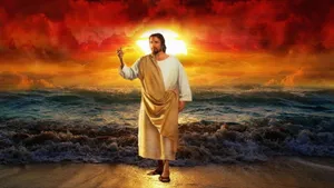 Isa Masih Near The Shore Wallpaper