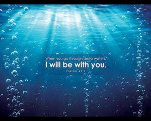 Isaiah 43:2 Bible Verse Laptop Wallpaper