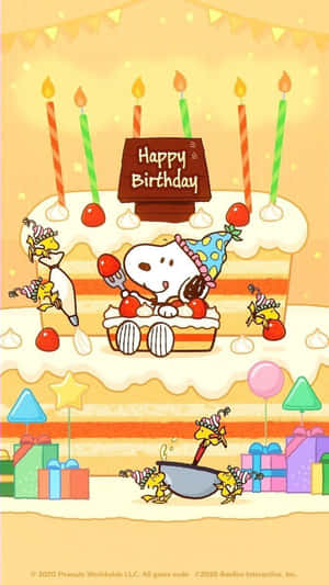 It's His Birthday, Celebrate With Charlie Brown! Wallpaper