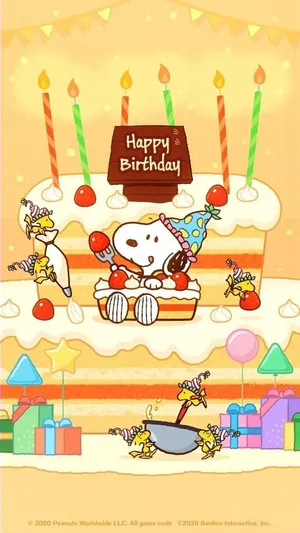 It's His Birthday, Celebrate With Charlie Brown! Wallpaper