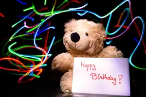 It's My Birthday Teddy Bear Wallpaper