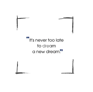 It's Never Too Late To Dream A New Dream Quote Wallpaper