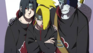 Itachi And Kisame With Deidara Wallpaper