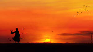 Itachi Sunset Silhouette