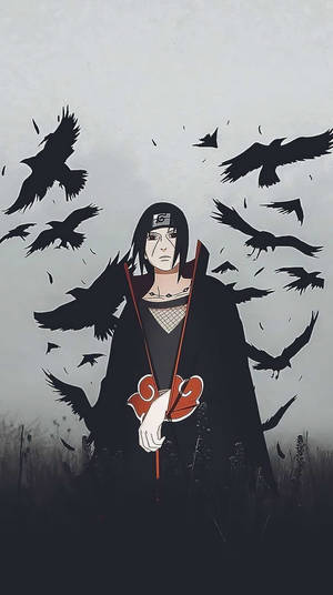 Itachi Uchiha And Crows Wallpaper