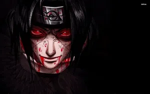 Itachi Uchiha Bloody Black Wallpaper