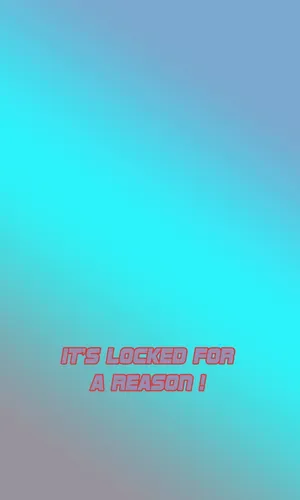 It’s Locked For A Reason In Gradient Blue Wallpaper