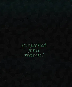 It’s Locked For A Reason On Black Textured Wallpaper
