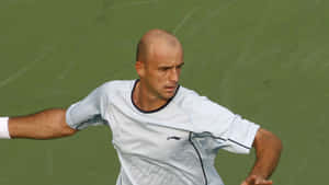 Ivan Ljubicic Tennis Action Shot Wallpaper