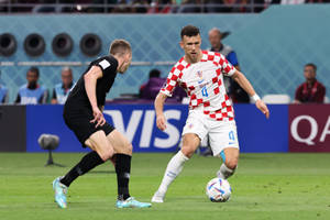 Ivan Perisic During Intense Game Wallpaper