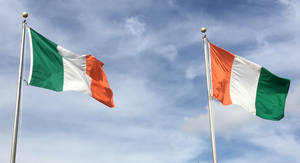Ivory Coast And Ireland Flag Wallpaper