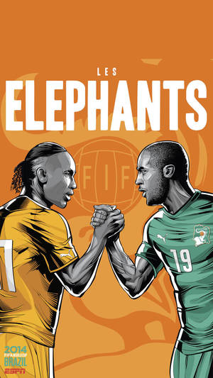 Ivory Coast Football Players Handshake Wallpaper