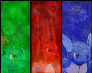Ivysaur, Charmeleon, And Wartortle Wallpaper
