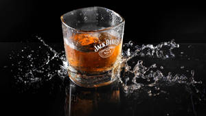 Jack Daniels Alcohol Splash Wallpaper
