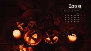 Jack-o’-lanterns October 2021 Calendar Wallpaper
