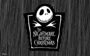 Jack Skellington Striped The Nightmare Before Christmas Wallpaper