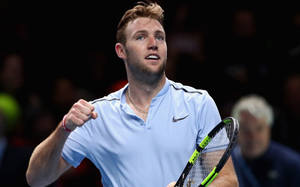 Jack Sock Celebrating A Victory Wallpaper