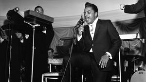 Jackie Wilson Black And White Wallpaper