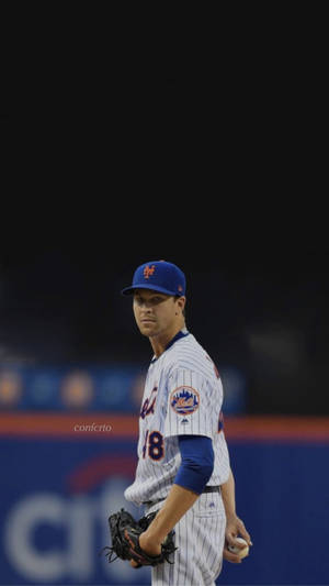 Jacob Degrom Hiding Baseball Wallpaper