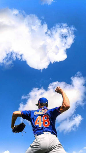 Jacob Degrom In The Sky Wallpaper