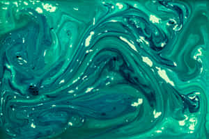 Jade Marble Swirl Pattern Wallpaper