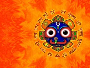 Jagannath With Hindu Texts Wallpaper
