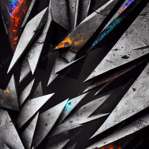 Jagged Edges Abstract Gaming Wallpaper