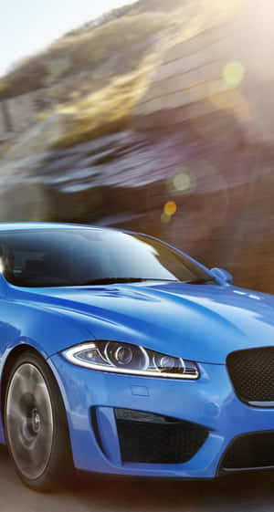 Jaguar Xf Blue Audi Iphone Wallpaper